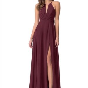 Azazie Evalleen Dress A6- Cabernet
